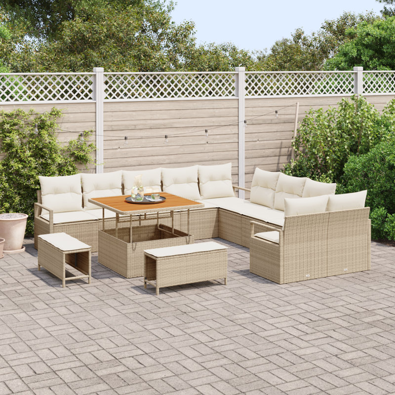 120cm Wide Patio Sofa with Cushions