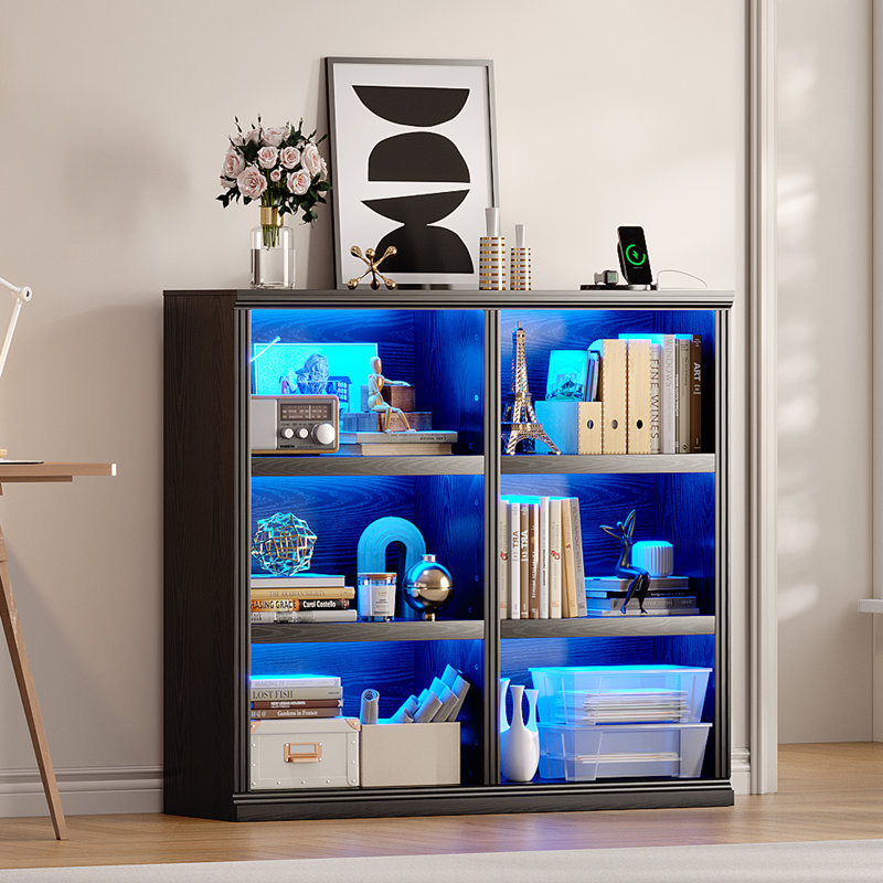 110cm H x 120cm W Bookcase, Black