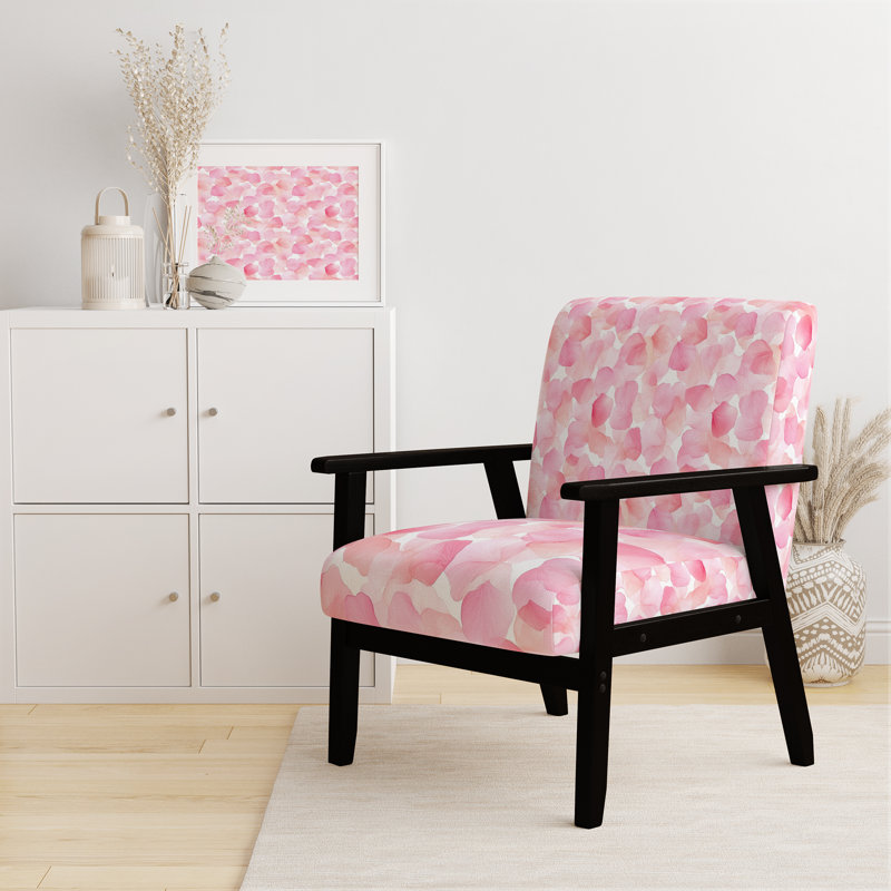 Chaise rembourrée Teens, Accoudoirs carrés noirs