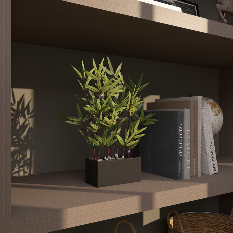 Plante en bambou artificiel en pot 18,05 po Saffo
