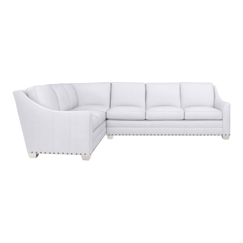 American Bungalow 2-Piece Nicholas Sectional, Yes, Casa Blanca, Navada Snow