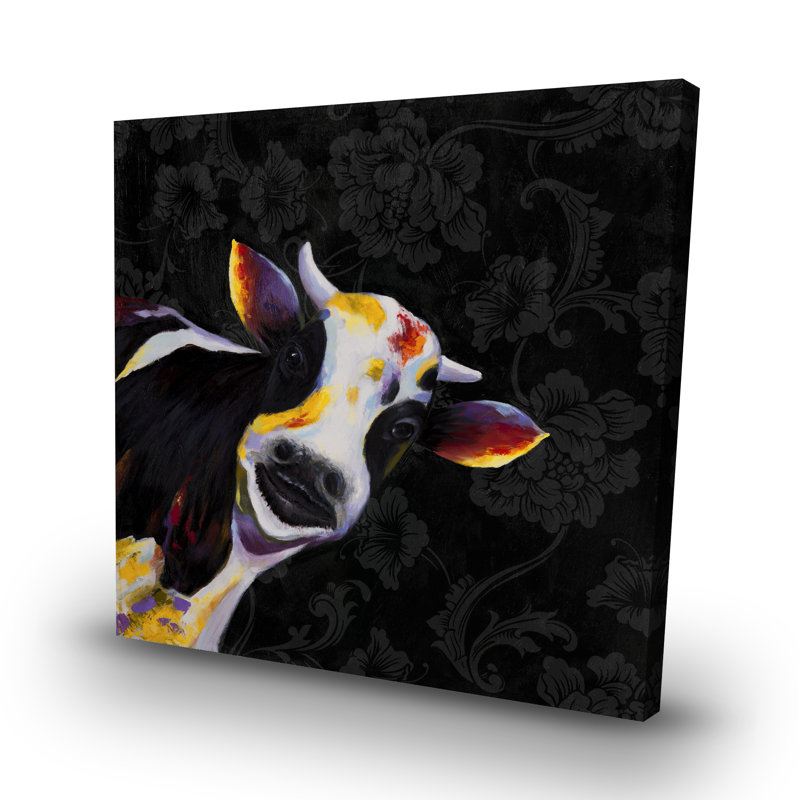Funny cow - 32"x32" art on canvas