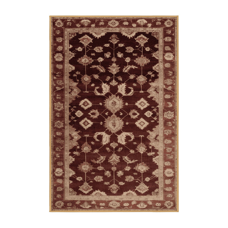 Tapis brun lavable à la machine, Rectangle 2 pi x 3 pi