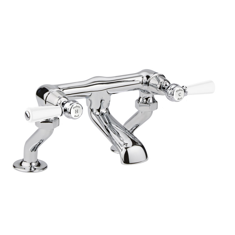 Topaz 2 Handle Deck Bath Shower Mixer Bath Filler