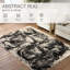 Tapis abstrait noir / crème-71603407