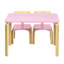 Ensemble 3 pièces de table de jeu / chaise en bois massif pour enfants Ottman-1311770394