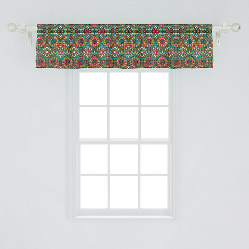 Ensemble de 2 cantonnières Ambesonne Mandala Design chinois 51613