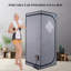 Tente de sauna portable portative à infrarouge pleine grandeur - Spa personnel, avec panneaux infrarouges, coussin chauffant, contrôleur, chaise pliable, lampe de lecture. Facile à installer. Chauffage rapide, avec certification FCC