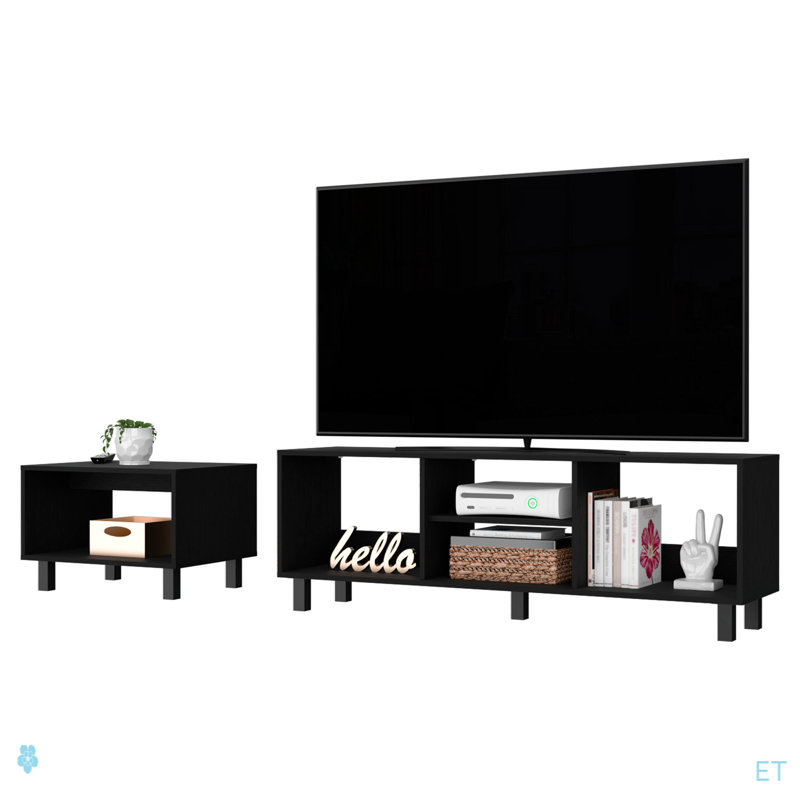Landon Black 2-Piece Living Room Set