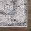 Tapis oriental gris lavable à la machine Valdes-1122347387