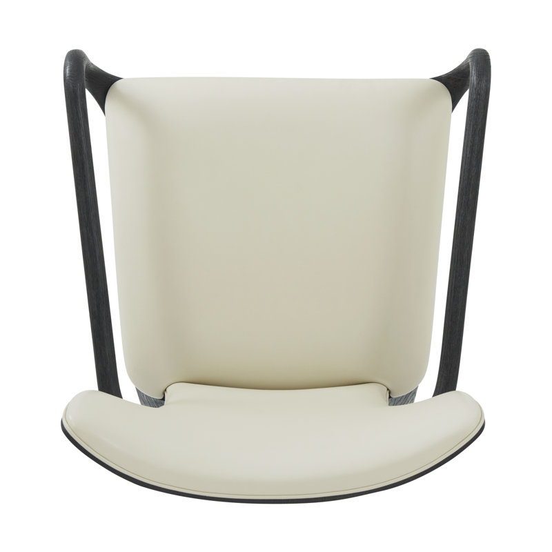 Repose Leather Arm Chair, Charcoal