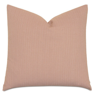 Marguerite Striped Cotton Reversible Throw Pillow
