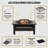 Ellett Fire Pit - 32-Inch Outdoor Firepit Table with Screen, Cover, and Poker - Outdoor Fire Pits for Backyard, Deck, Patio, or Porch by Pure Garden