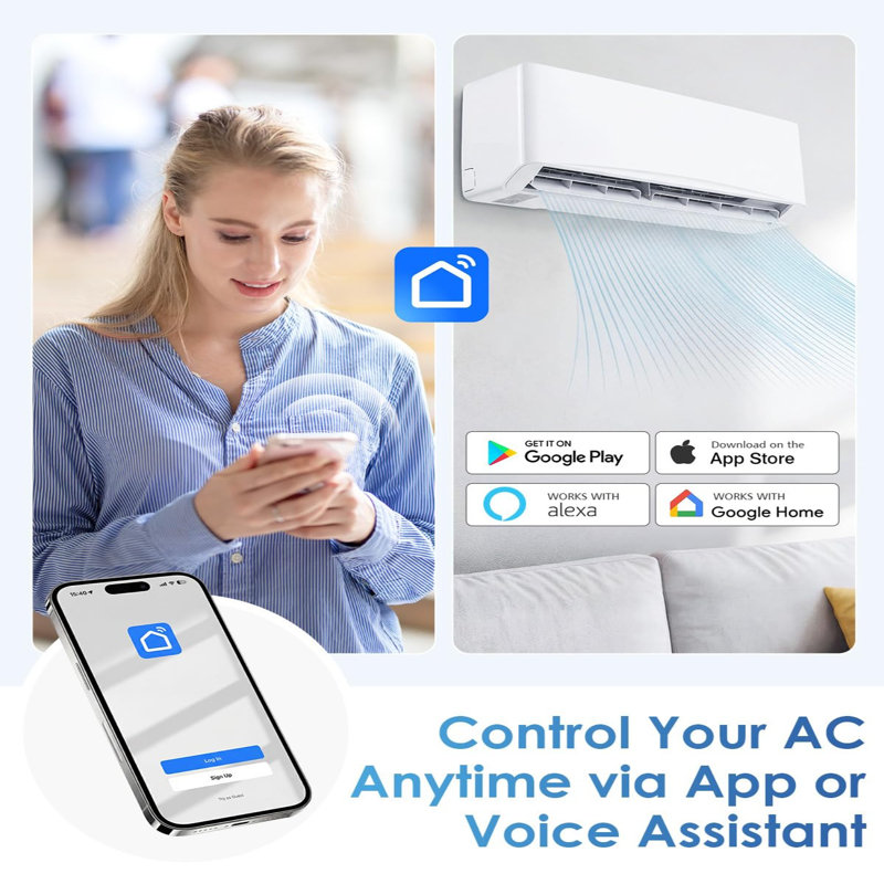 Wall Air Conditioner & Heat Pump, 12000 BTUs