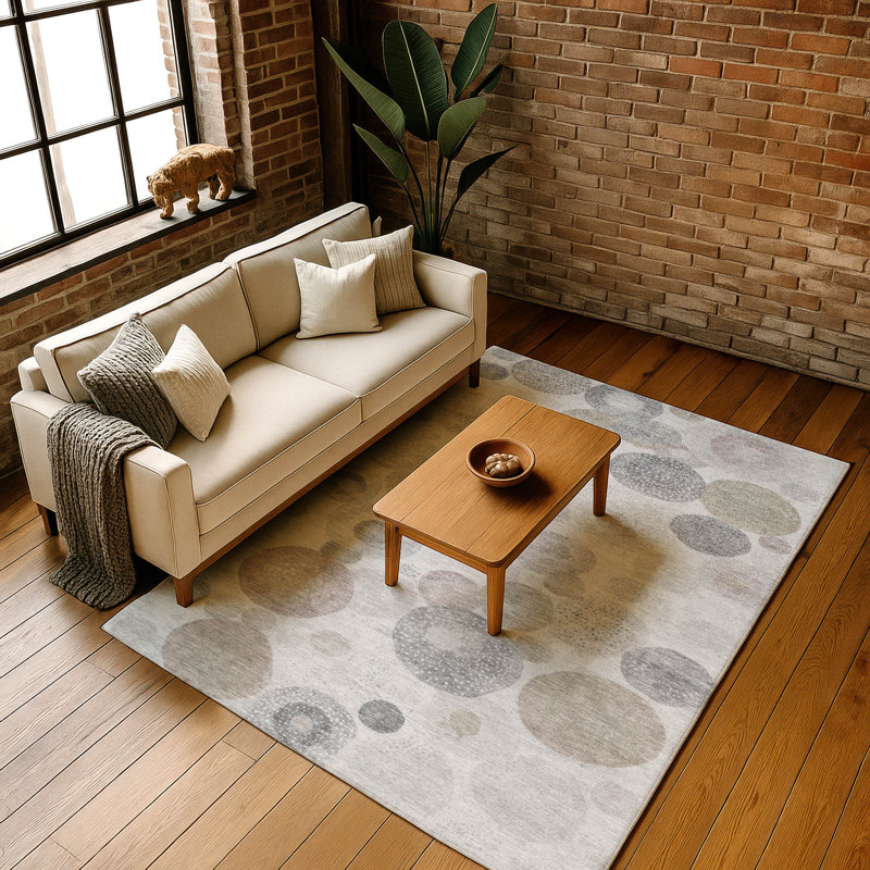 Premium Machine Washable Jakiyra AMF1896 Geometric Rug, Rectangle 5' x 7'6"