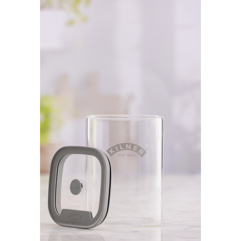 Kilner Fresh Storage Square Jar 1L, 3