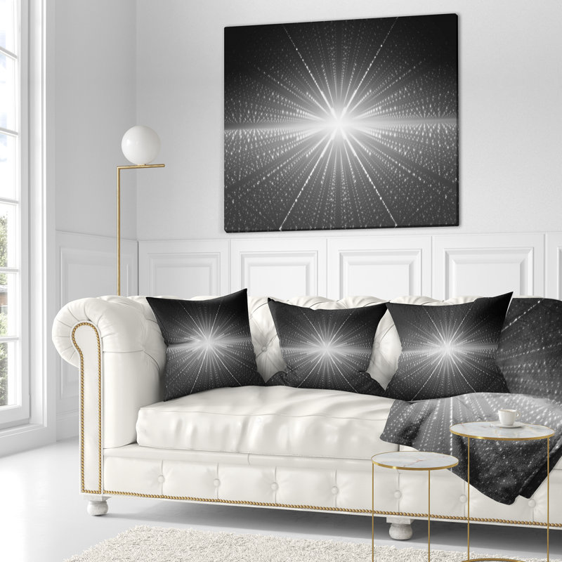  Coussin abstrait étoile brillante et galaxie cosmique, 16 po x 1 po, Coussin décoratif