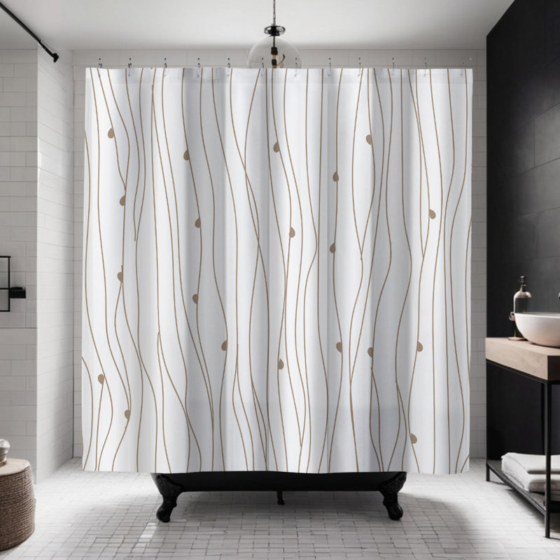 Coco Shower Curtain, Beige