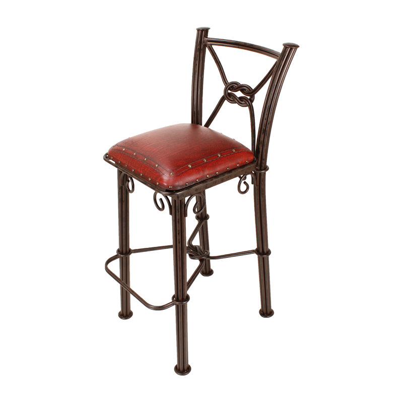 Tabouret de bar Slawson, Rouge riche