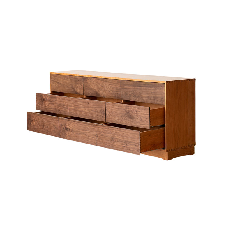 Commode d'entrée 9 tiroirs Modern Modern, H 31,5 po x l 78,7 po x P 16,5 po