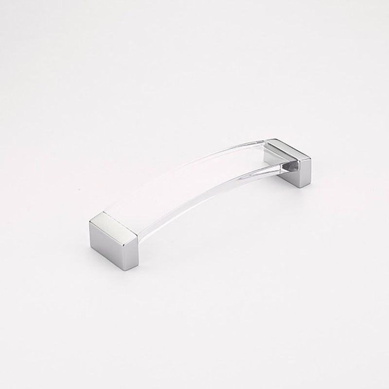 Poignée d'armoire 6 5/16 po Schaub Positano, Chrome poli / transparent, 6.3"