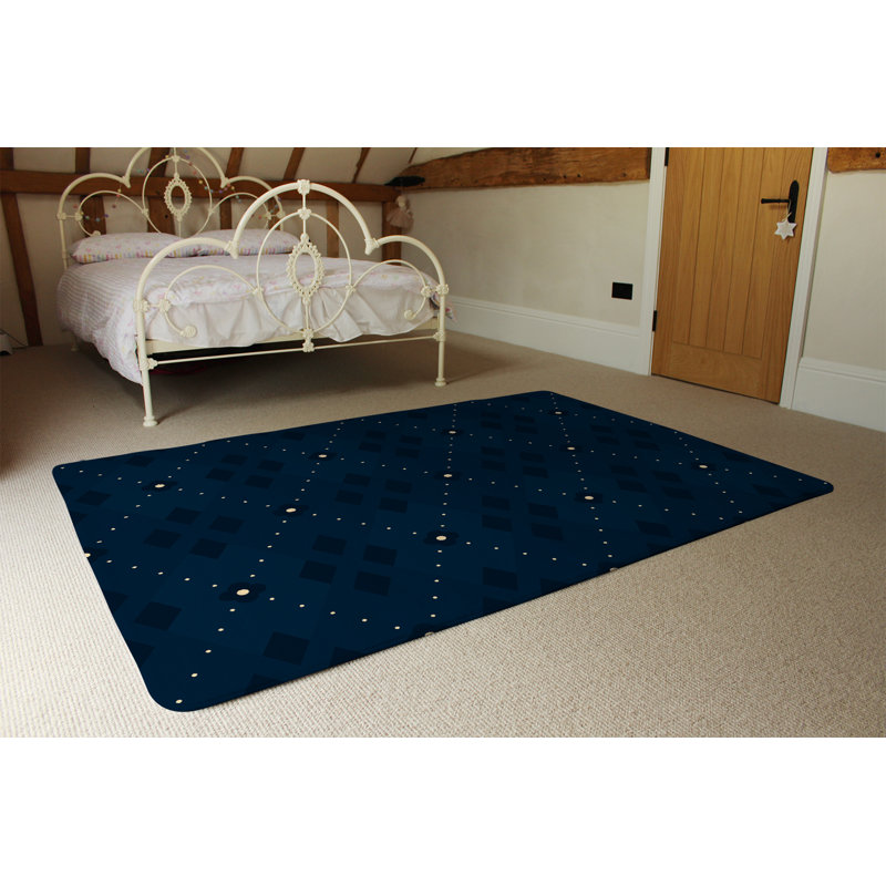 Passmore Polka Dots Shag Area Rug, Rectangle 140 x 200cm