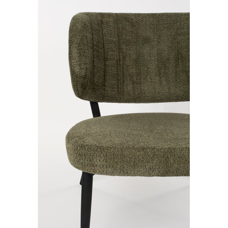 Sanne Lounge Chair, Green Gray Polyester