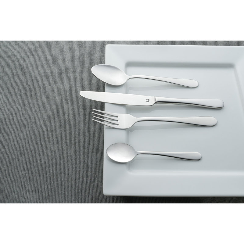 Grunwerg Cutlery Windsor Pattern 16-piece Cutlery Set, 18/10 Stainless Steel, Service For 4