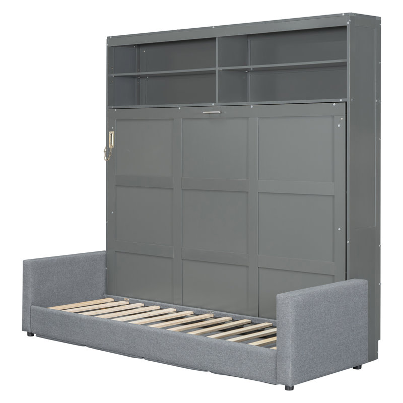 Murphy Bed Wall Bed, Gray