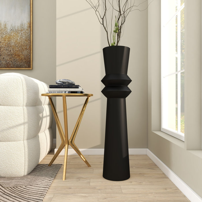 AllModern Mable Metal Floor Vase & Reviews | Wayfair
