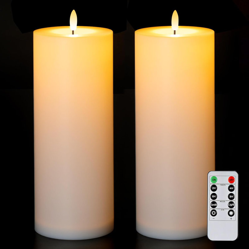 Unscented Flameless Pillar Candle