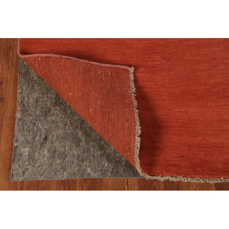 Tapis orange pour vestibule moderne Gabbeh 3 x 5