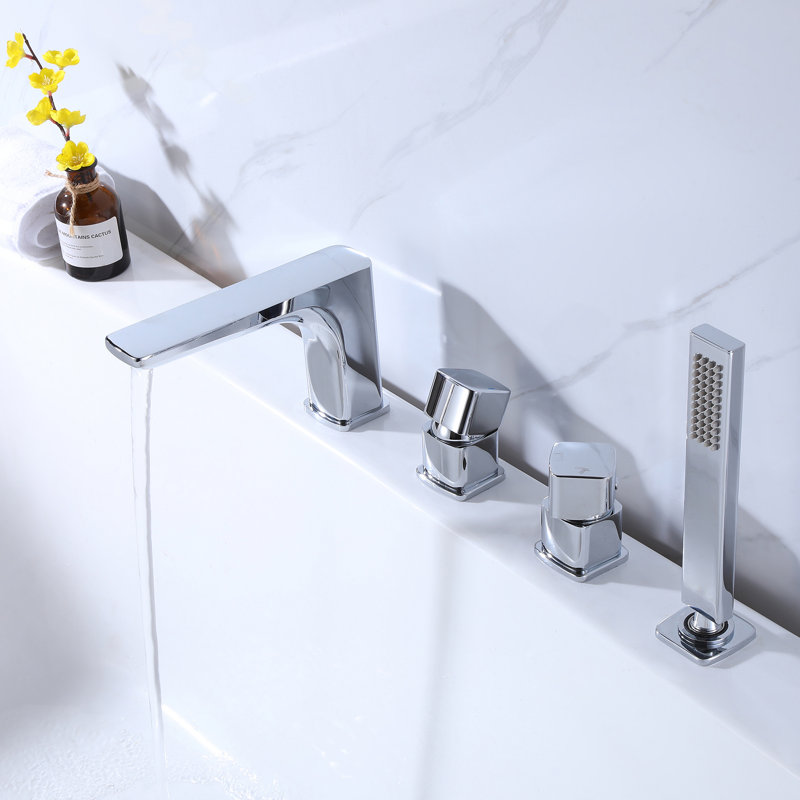 2 Handle Tub Filler, Chrome