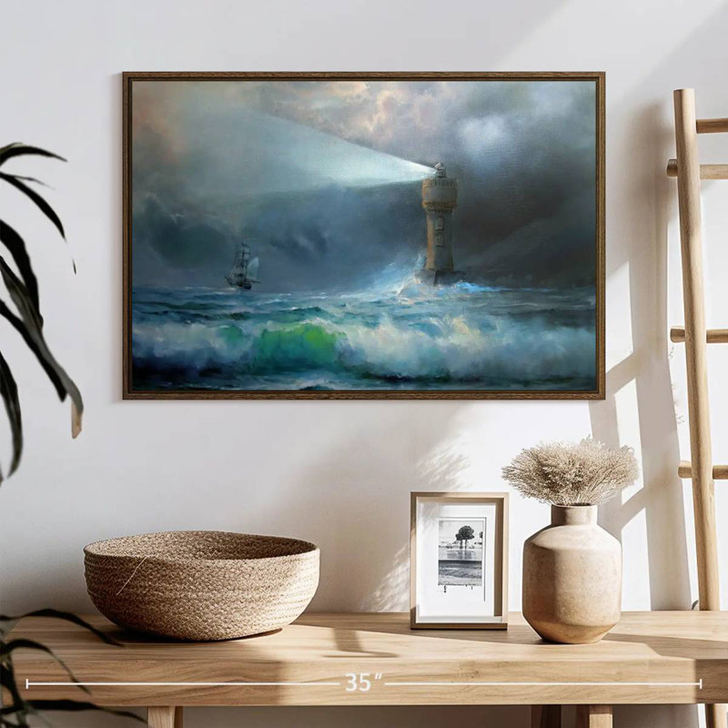Stormy Sky, 25" X 17", Floating Frame Walnut