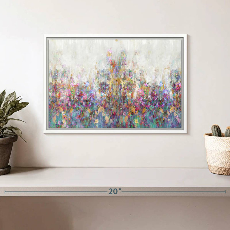 Couvert matinal, Cadre flottant blanc, 13 po x 9 po