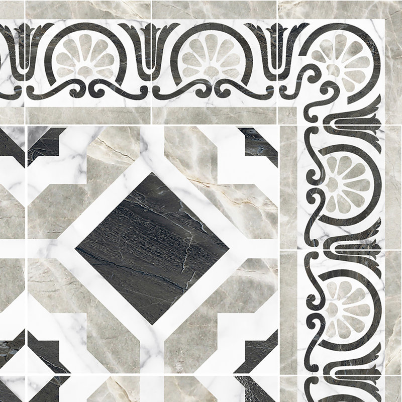 Jodie Black/White Indoor/Outdoor Kitchen Mat, Runner 66 x 250cm