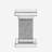 11.8''  Square Mirrored End Table With LED S, Modern Side Table With Crushed Diamond For Living Room, No Assembly Required