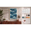Ocean Waves Japandi - Wrapped Canvas-1198756722-1198756723