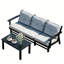 Canapé 3 places en PEHD avec coussin-886683700