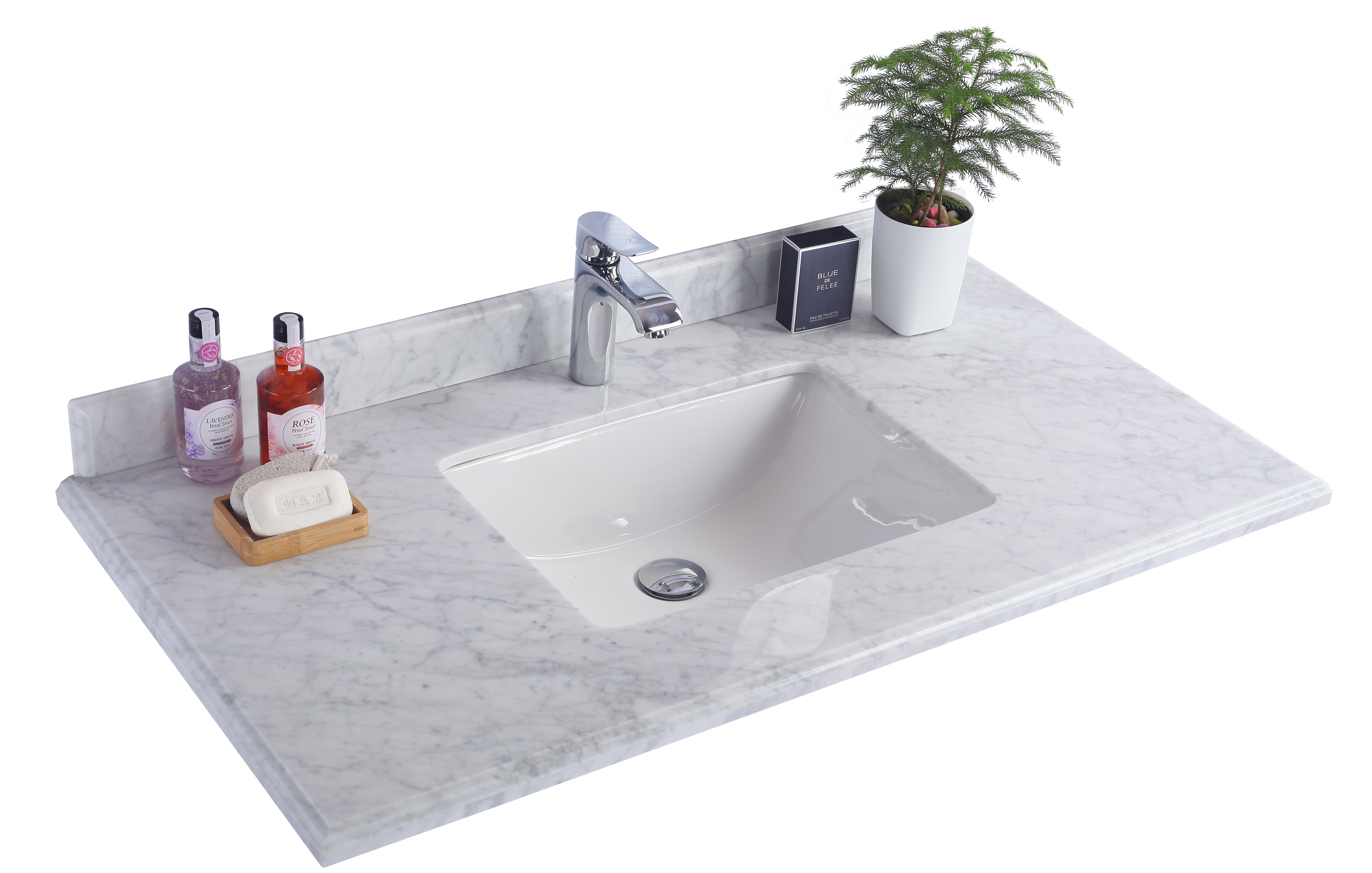 Laviva 42 Marble Single Bathroom Vanity Top with Sink | Wayfair