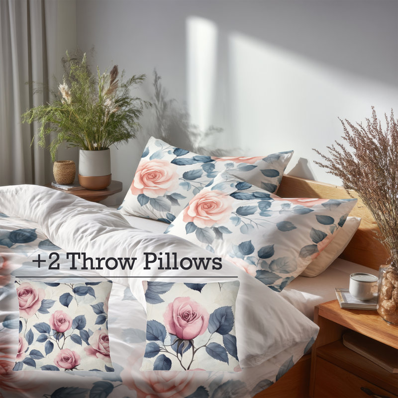 Ensemble de literie pour fille 6 pièces, Queen Comforter + 5 Additional Pieces