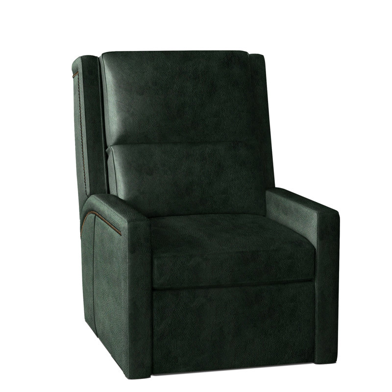 Norman Recliner, Push Back, #9 Antique, Anilina Hunter Genuine Leather