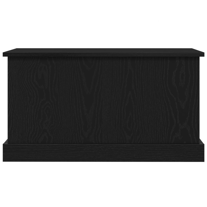Storage Box Black Oak Wood 70 X 40 X 38 Cm Storage Chest