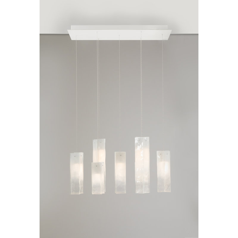 7 - Light LED Pendant, 7, Fading White