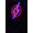 Flexible Neon LED Strip Lights, 11.4 x 15.7 x 0.8 Inches | Waterproof IP67, 12V DC, 400 Lumen, Red & Blue Colors | Perfect for Home Decor, Parties, and Events | PVC Foam Template, 12V 4A Adapter Included