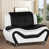 Black/White Faux Leather is out of stock selected