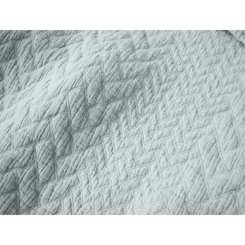 Couverture matelassée Angeles Angeles, Rosée, L 92 po x l 90 po