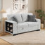 Ensemble de salon Wicksham 3 pièces avec rangement, gris-1501925751