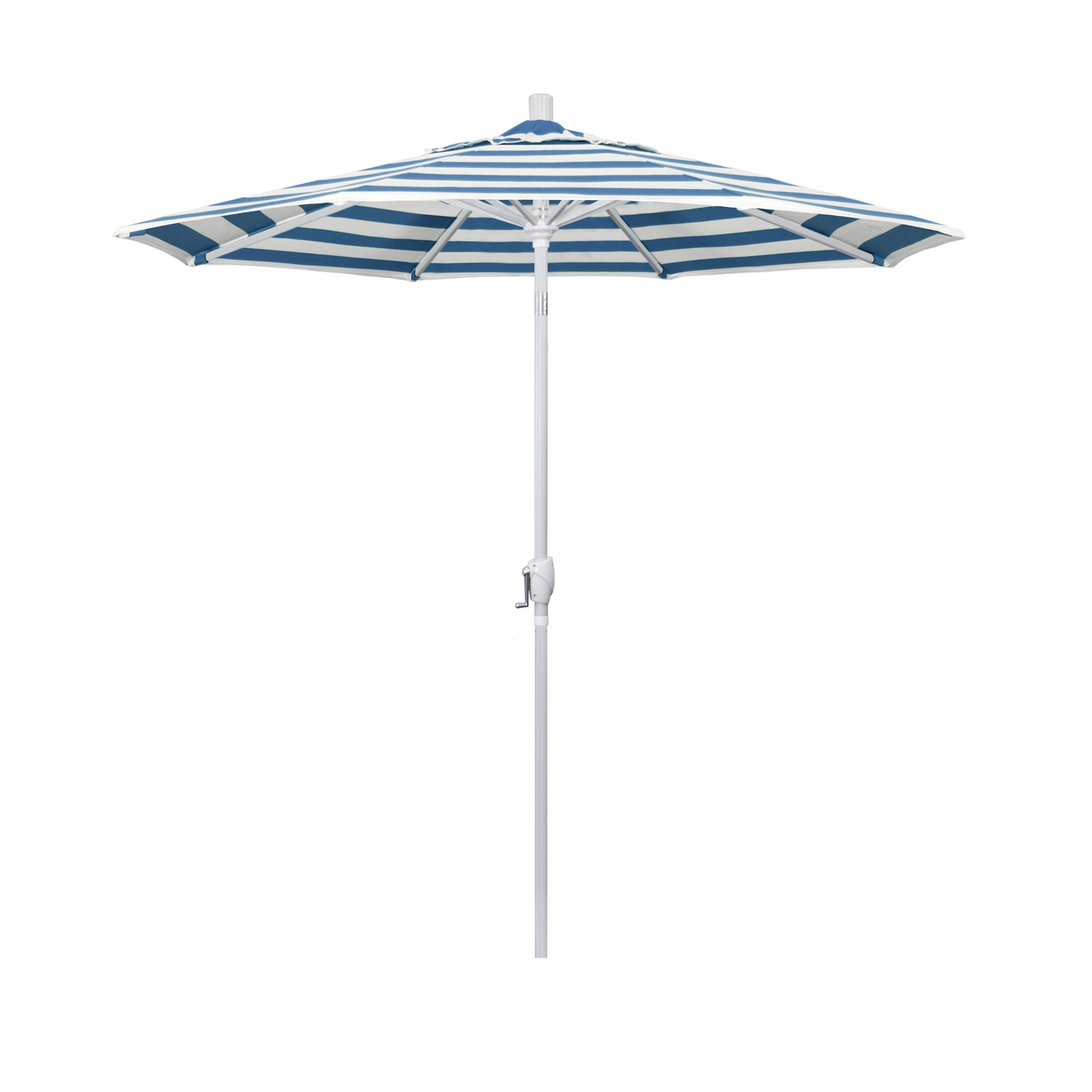 90'' Outdoor Umbrella, Sunbrella®, White, Dolce Oasis Stripe Sunbrella®