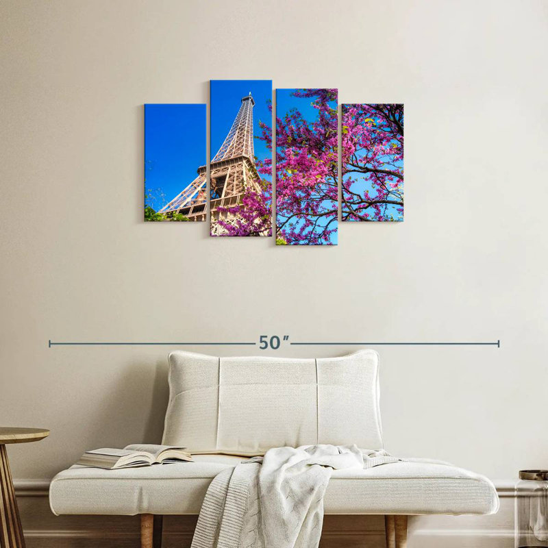Fleurs de la Tour Eiffel, H 22 po x l 36 po